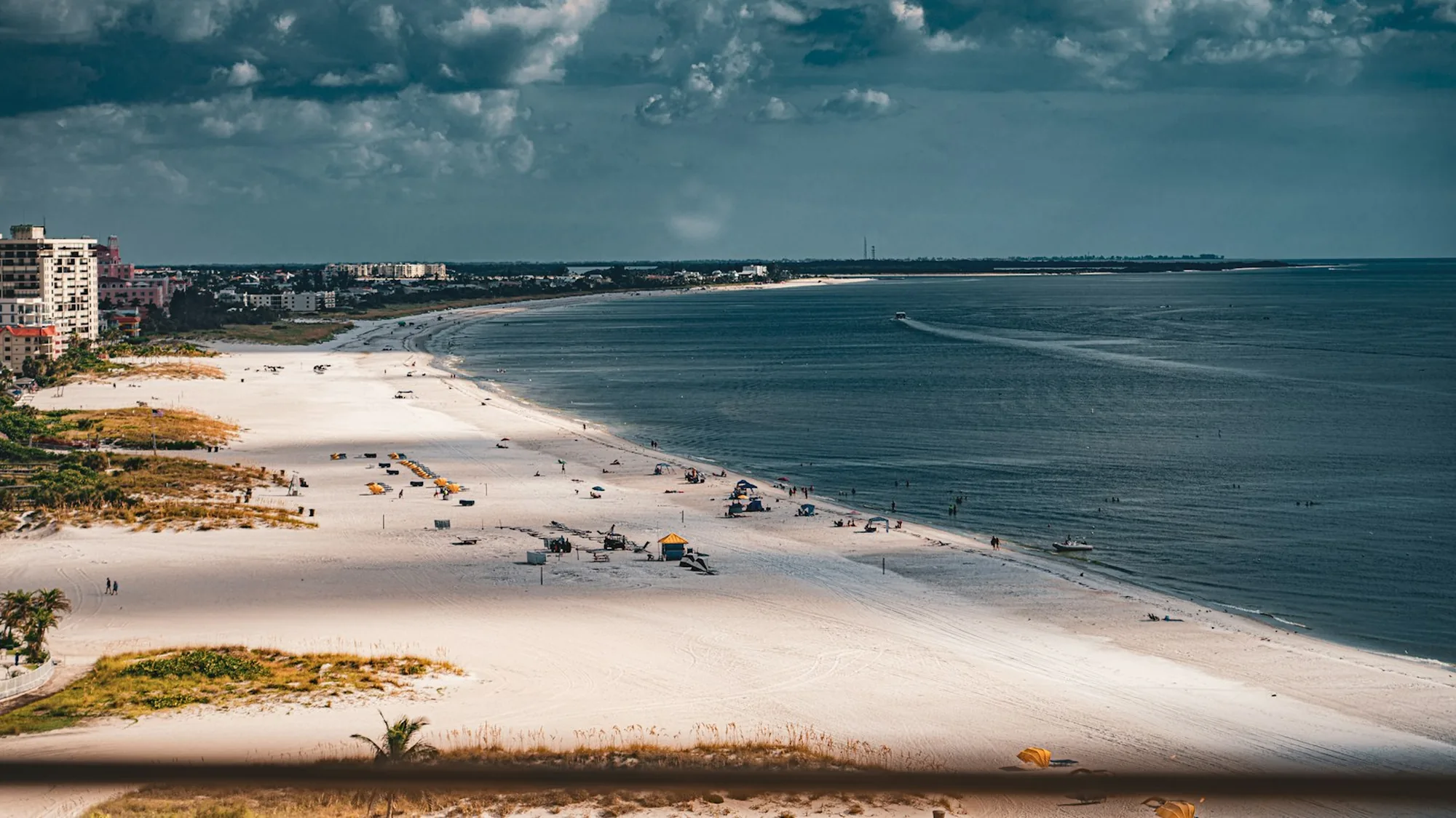 Aerial view of the Gulf Coast shoreline