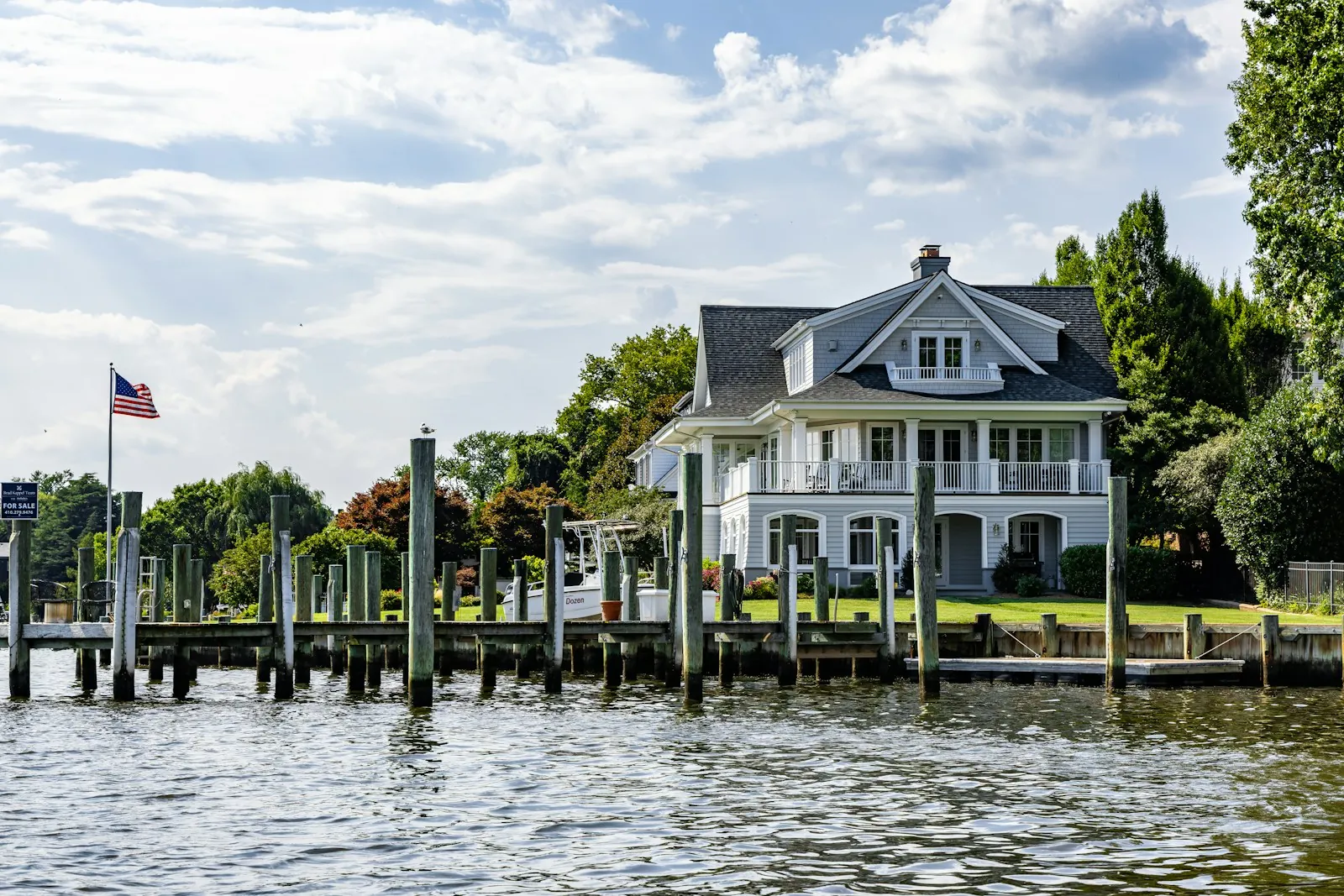 Waterfront home with private dock